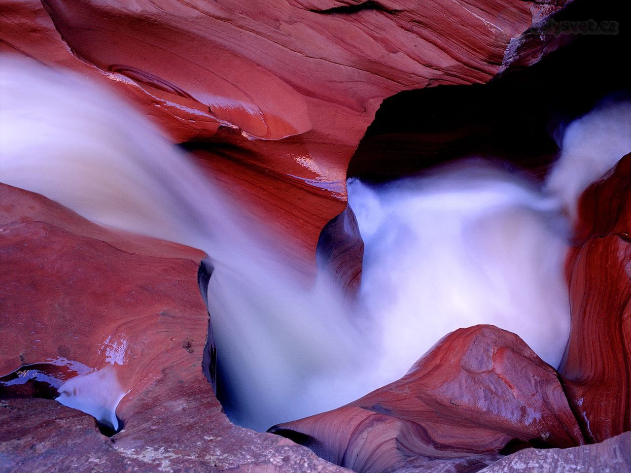 Foto: Coyote Cascade, Coyote Gulch, Utah