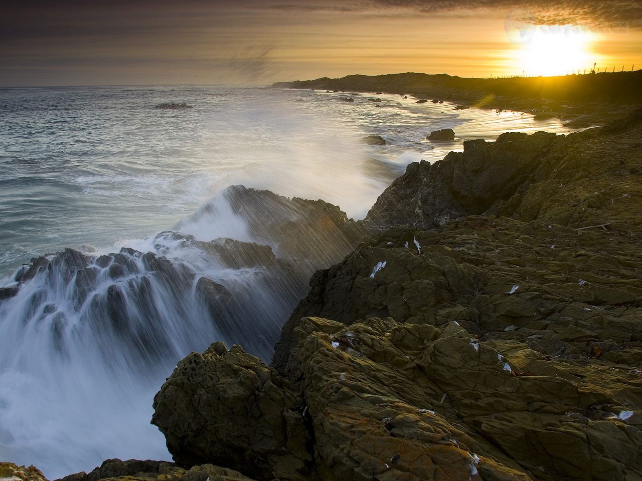 Foto: Morning Spray, Piedras Blancas, California