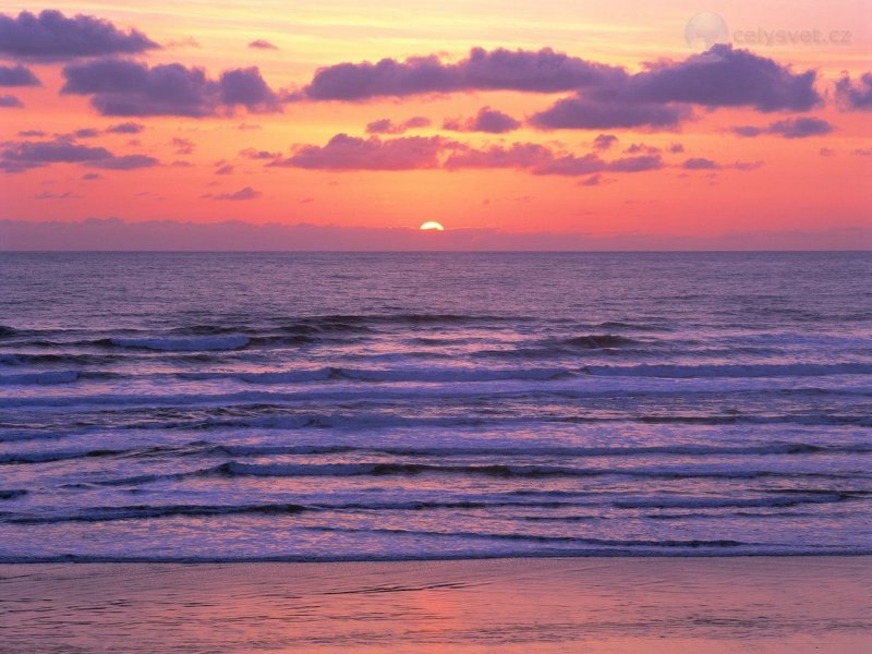 Foto: Pacific Ocean Sunset, Coos County, Oregon