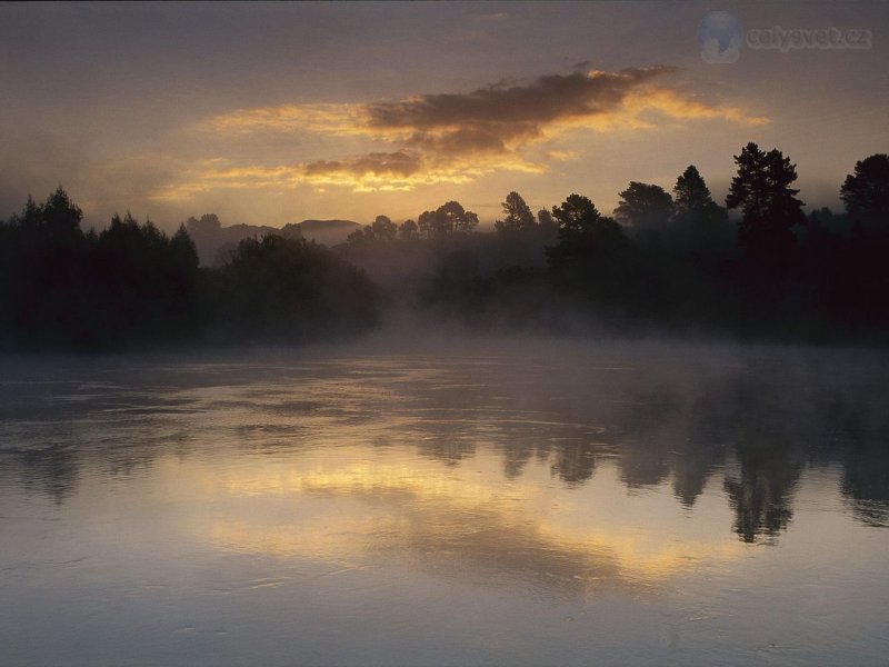 Foto: Waikato River, Near Taupo, New Zealand