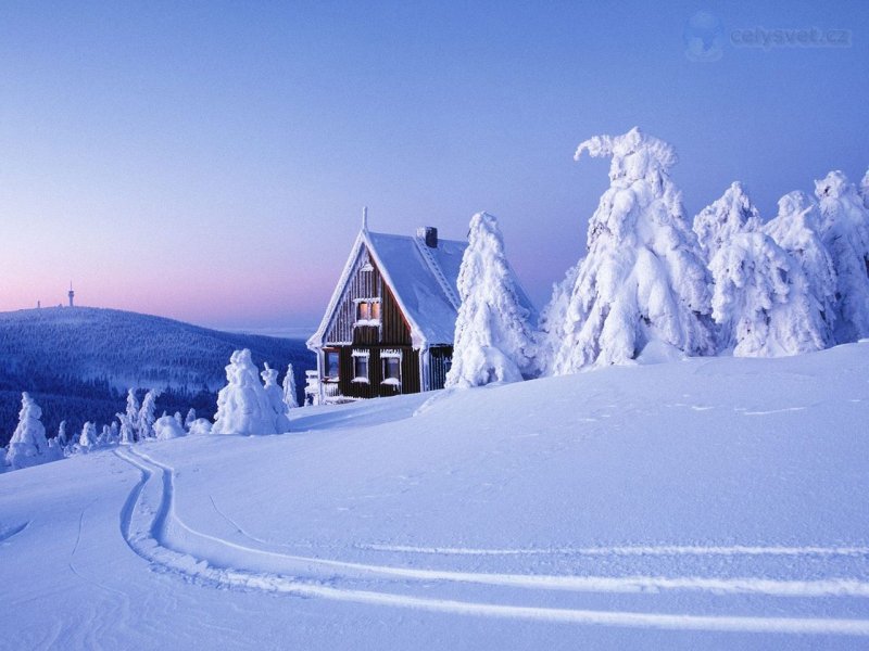 Foto: Snow Covered Ore Mountains, Saxony, Germany